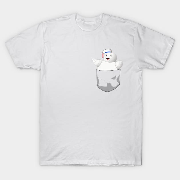 Ghostbusters Pocket Puft T-Shirt by deancoledesign